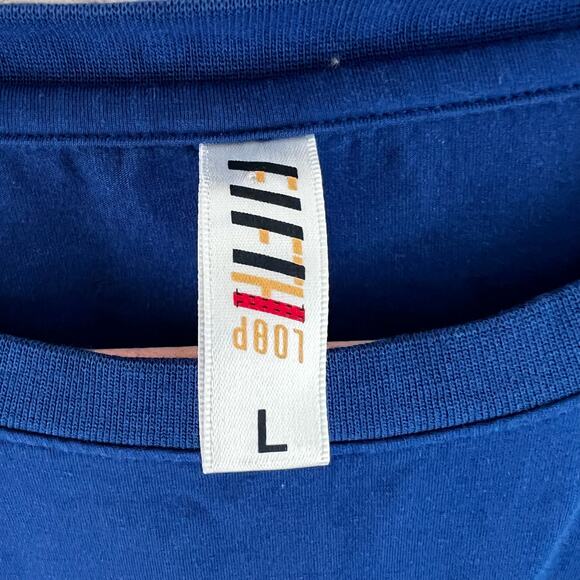 Fifth Loop Bitter-Sweet Graphic Fitted T Shirt in Hypr Blue Size L - Picture 5 of 9